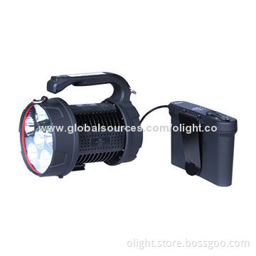 LED flashlight X6 with maximum output 5,000 lumen for field work, construction site, searching